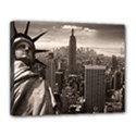 Statue of Liberty, New York 11  x 14  Framed Canvas Print View1