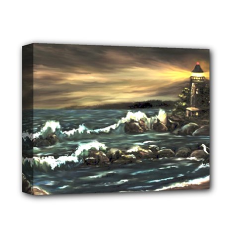  bridget s Lighthouse   By Ave Hurley Of Artrevu   Deluxe Canvas 14  X 11  (stretched) by ArtRave2