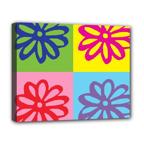 Flower Deluxe Canvas 20  X 16  (framed) by Siebenhuehner