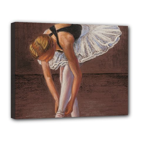 Ballerina Canvas 14  X 11  (framed) by TonyaButcher