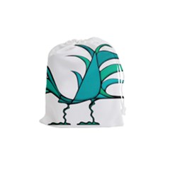 Fantasy Bird Drawstring Pouch (medium) by dflcprints