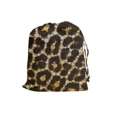 Cheetah Abstract  Drawstring Pouch (large) by OCDesignss
