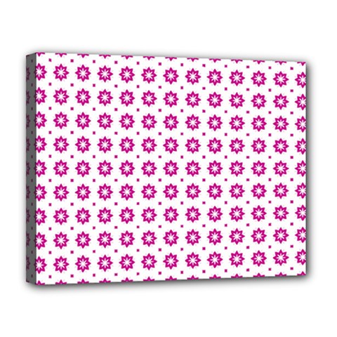 Cute Pretty Elegant Pattern Canvas 14  X 11  (framed) by GardenOfOphir