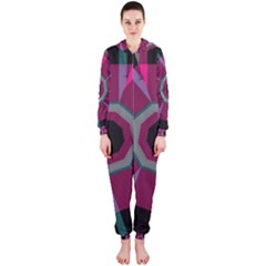 Striped Hole Hooded Onepiece Jumpsuit by LalyLauraFLM