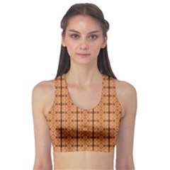 Faux Animal Print Pattern Sports Bra by GardenOfOphir