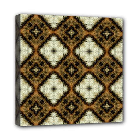 Faux Animal Print Pattern Mini Canvas 8  X 8  by GardenOfOphir