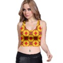 Cute Pretty Elegant Pattern Racer Back Crop Tops View1