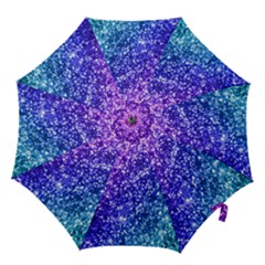 Glitter Ocean Bokeh Hook Handle Umbrellas (medium) by KirstenStar