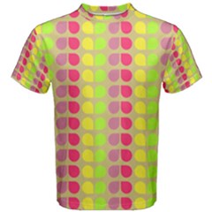 Colorful Leaf Pattern Men s Cotton Tees by GardenOfOphir