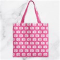 Pink Modern Chic Vector Camera Illustration Pattern Zipper Grocery Tote Bags View2