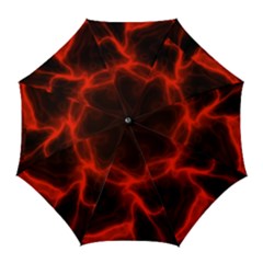 Cosmic Energy Red Golf Umbrellas by ImpressiveMoments
