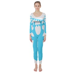 Party Deer With Bunting Long Sleeve Catsuit by CraftyLittleNodes