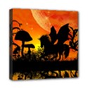 Beautiful Unicorn Silhouette In The Sunset Mini Canvas 8  x 8  View1