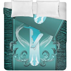 Snowboarder With Snowboard Duvet Cover (king Size) by FantasyWorld7