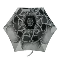 Skull Mini Folding Umbrella by ArtByThree