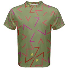 Angles Men s Cotton Tee by LalyLauraFLM