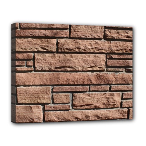 Sandstone Brick Canvas 14  X 11  by trendistuff