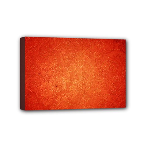 Orange Dot Art Mini Canvas 6  X 4  by trendistuff