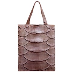 Scaly Leather Zipper Classic Tote Bags by trendistuff