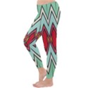 Rhombus and chevrons pattern Winter Leggings View2