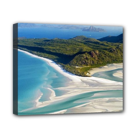 Whitehaven Beach 1 Canvas 10  X 8  by trendistuff