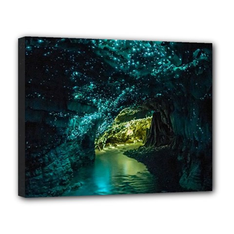 Waitomo Glowworm Canvas 14  X 11  by trendistuff