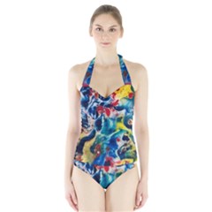 Colors Of The World Bighop Collection By Jandi Women s Halter One Piece Swimsuit by bighop
