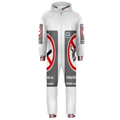 No Smoking  Hooded Jumpsuit (men)  by MRTACPANS