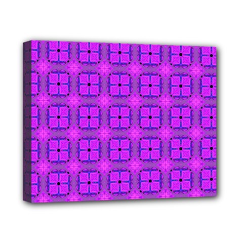 Abstract Dancing Diamonds Purple Violet Canvas 10  X 8  by DianeClancy