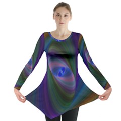 Eye Of The Galactic Storm Long Sleeve Tunic  by StuffOrSomething