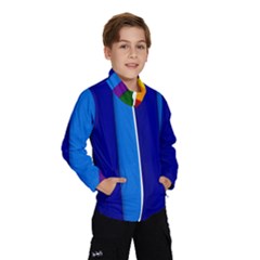 Rainbow Painting On Wood Wind Breaker (kids) by StuffOrSomething