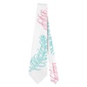 Whimsical Feather Pattern,Fresh Colors, Necktie (Two Side) View2