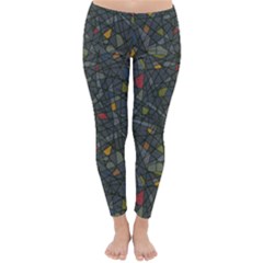 Abstract Reg Winter Leggings  by FunkyPatterns