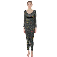 Abstract Reg Long Sleeve Catsuit by FunkyPatterns