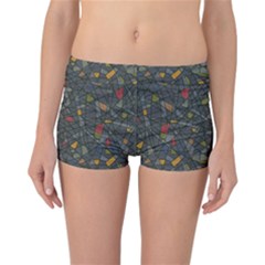 Abstract Reg Reversible Boyleg Bikini Bottoms by FunkyPatterns