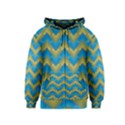 Blue And Yellow Kids  Zipper Hoodie View1
