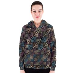 Glowing Abstract Women s Zipper Hoodie by FunkyPatterns