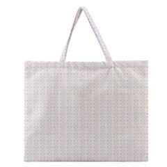 Pastel Pattern Zipper Large Tote Bag by FunkyPatterns