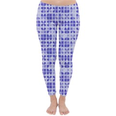 Pastel Purple Winter Leggings  by FunkyPatterns