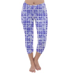 Pastel Purple Capri Winter Leggings  by FunkyPatterns