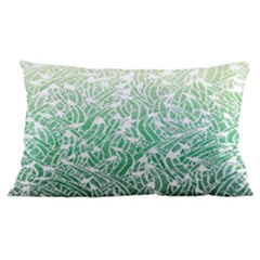 Green Ombre Feather Pattern, White, Samsung Galaxy Note 4 Case (black) by Zandiepants