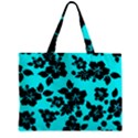 Blue Dark Hawaiian Zipper Mini Tote Bag View2