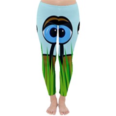 Snail Winter Leggings  by Valentinaart