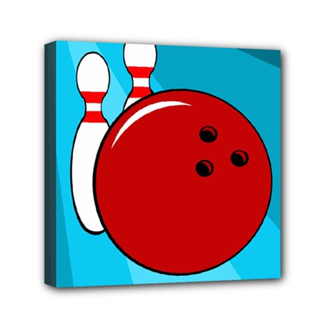 Bowling  Mini Canvas 6  X 6  by Valentinaart