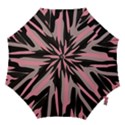 pink and black camouflage abstract 2 Hook Handle Umbrellas (Small) View1