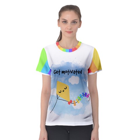 Rainbow Kite Women s Sport Mesh Tee by Contest2490563