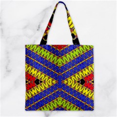 Listen Close Zipper Grocery Tote Bag by MRTACPANS