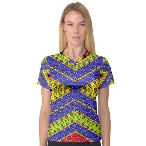 Listen Close Women s V-neck Sport Mesh Tee by MRTACPANS