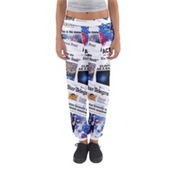 Hillary 2016 Historic Newspaper Collage Women s Jogger Sweatpants by blueamerica