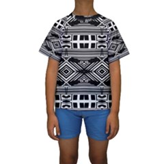 Si Ber Linx Kid s Short Sleeve Swimwear by MRTACPANS